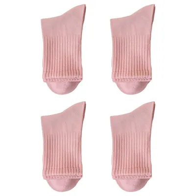 Produktbild von 4 Paar Socken Damen, Sportsocken Baumwollsocken, Rosa Einheitsgröße