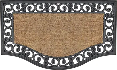 Obrázok produktu pre BELIANI Rohožka prírodné kokosové vlákno 45 x 75 cm PVC povlak protišmyková rohož do interiéru moderná