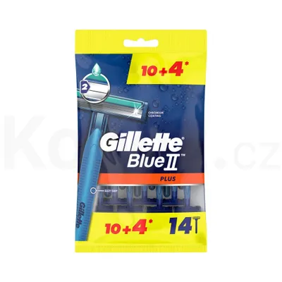 Zdjęcie produktu dla Gillette Blue II Plus Maszynki jednorazowe dla mężczyzn 14 sztuk