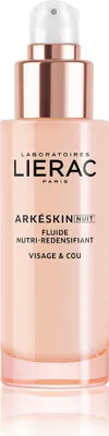 Produktbild von Lierac Arkéskin Fluide Nutri-Redensifiant Nuit, Nachtcreme, Frauen, Gesicht, Hals/Nacken, Anti-Aging, Kräftigend, Feuchtigkeitsspendend, Nährend, Aufpolsterung, Auffrischend, Regenerierend, 50 ml, Pumpenflasche