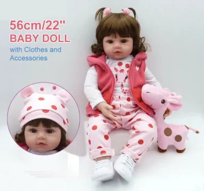 Immagine prodotto di 60cm reborn baby doll realistico fatto a mano morbido silicone vinile ragazza