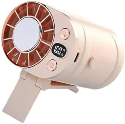 Produktbild von Und Taillenkühler mit 100 einstellbaren Geschwindigkeiten und Digitalanzeige für Angeln und Küche, Wärmeentlastung, hängender Hals-Ventilator