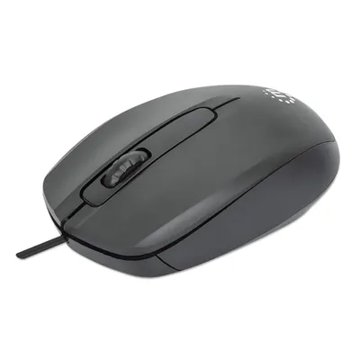 Produktbild von Manhattan 190190, Beidhändig, Optisch, USB Typ-A, 1000 DPI, Schwarz