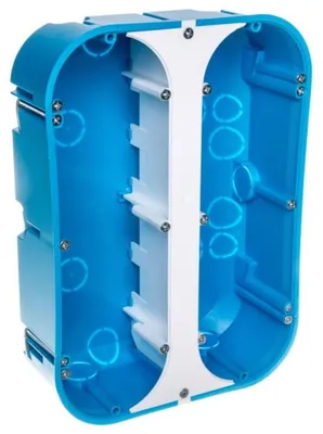 Imagen del producto de Caja para paredes huecas, hexagonal, de 6x60 mm de profundidad, marca Simet