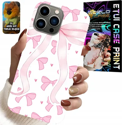 Obrázek produktu pro Pouzdro Pro Iphone 13 Pro - Růžové Pouzdro S Módním Vzorem Stuhy