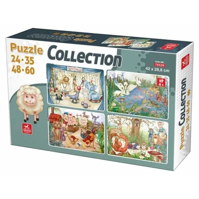 Produktbild von DEICO Puzzle Tierfreunde 4in1 (24,35,48,60 Teile)