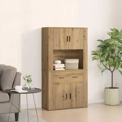 Produktbild von CLORIS Highboard Artisan-Eiche 80 x 33 x 150 cm Holzwerkstoff - Kommoden 664