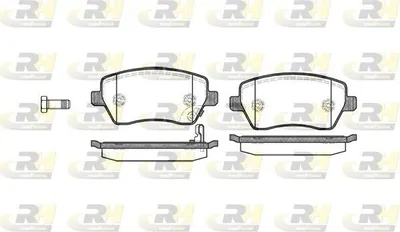 Produktbild von ROADHOUSE Bremsbeläge Satz Vorne Bremsklötze für SUZUKI SWIFT III (MZ, EZ) 2987.11