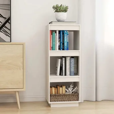 Produktbild von "2026 Promotion" Bücherregal - Standregal - Aktenregal - Weiß 40x35x103 cm - Massivholz Kiefer - Wohnzimmerschrank CC27470