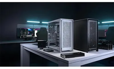 Image de Corsair FRAME 5000D WORKSTATION, tour Midi, PC, noir, ATX, Micro ATX, Mini-ITX, SSI CEB, SSI EEB, plastique, acier, verre trempé, gaming