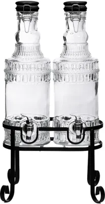 Produktbild von HOMLA EMICA Doppelspunddose mit schwarzem Deckel 2x2 l