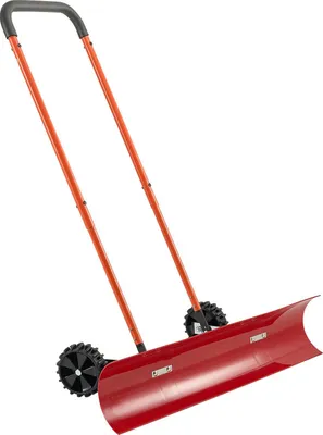 Produktbild von Schneeschieber mit Rädern - Schneeschaufel/Schneepflug - 95,5 cm Breite - Bidirektionale Klinge - Griff um 90° verstellbar - Kunststoff - Für Einfahrt & Gehweg