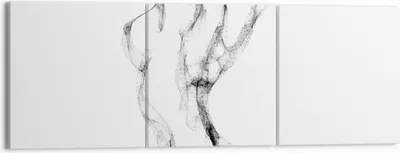 Produktbild von Bild auf Leinwand - Leinwandbild - 3 Teile - Frau Körper Nacktheit - 150x50cm - Wand Bild - Wanddeko - Wandbilder - Leinwanddruck - Bilder - Wanddekoration - Leinwand bilder - Wandbild - CA150x50-4938