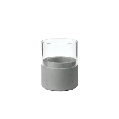 Obrázek produktu pro Duni Glas Kerzenhalter Neat dark grey 75x68mm 1er Pack