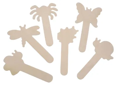 Produktbild von EDUPLAY 370120 Insekten Holzbastelstäbchen 6er Set