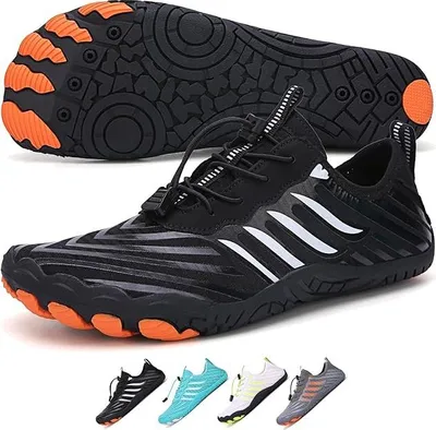 Produktbild von Barfußschuhe für Damen und Herren, schnell trocknende Wasserschuhe für Strand, Pool und Schwimmen, rutschfeste Aquaschuhe mit breiter Zehenbox