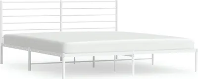 Obrázok produktu pre vidaXL Detská posteľ s čelom kovová biela 180x200 cm