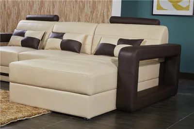 Produktbild von Ecksofa L Form Sofa Couch Polster Garnitur Wohnlandschaft Ledersofa Sofas Leder
