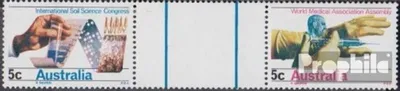 Produktbild von Briefmarken Australien 1968 Mi 404-405 Dreierstreifen (kompl.Ausg.) postfrisch Bodenforschung