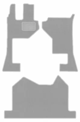 Immagine prodotto di Tappetini in moquette per Mercedes Actros MP5 2019- (commerciale) – set 4 pezzi, grigi, su misura – Wielganizator OSLO