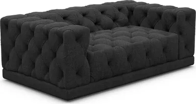 Produktbild von Strukturstoff 2-Sitzer Couch Meliva Schwarz