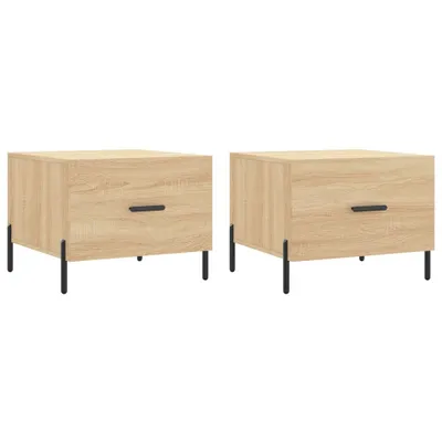 Obrázok produktu pre vidaXL Konferenčné stolíky 2 ks Sonoma dub 50x50x40 cm odvodený výrobok z dreva