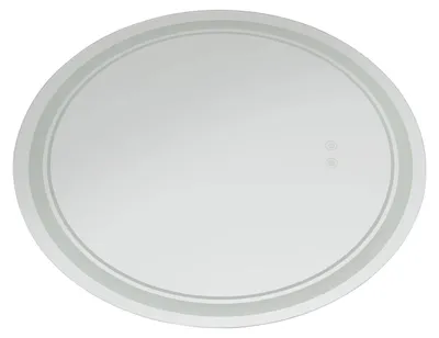 Produktbild von LED Badezimmerspiegel - Ovaler Wandspiegel - Dimmbar - 3 Lichtfarben - Smart Touch Spiegel - 50 cm