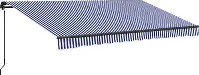 Produktbild von Outsunny Gelenkarmmarkise Markise mit Handkurbel 400 x 300cm UV30+ Sonnenmarkise