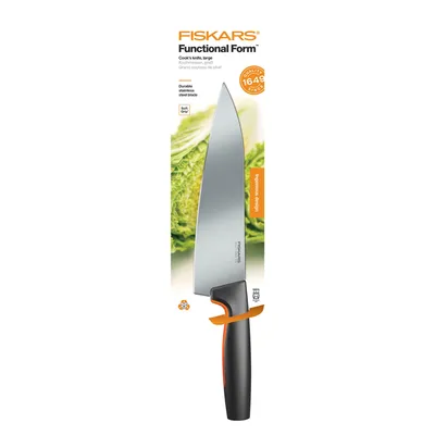 Obrázek produktu pro Fiskars 1057534, Šéfkuchařský nůž, 19,9 cm, Nerezová ocel, 1 kusů