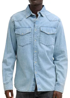 Produktbild von JACK & JONES Herren Jeanshemd Western Shirt