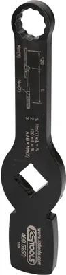 Produktbild von KS Tools 3/4\" Schlag-Zwoelfkant-Schlüssel mit 2 Schlagflächen 19 mm 460.5250, 1 Stück(e), Chrom-Vanadium-Stahl, 21,5 cm, 572 g