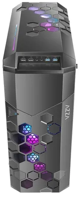 Produktbild von AZZA Storm 6000 ARGB ATX Gaming Tower schwarz RGB Beleuchtung - Tower - ATX