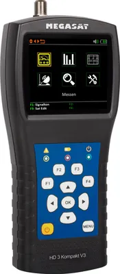 A handheld digital satellite meter device.