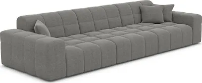 Produktbild von Strukturstoff 4-Sitzer Couch Nivara Grau
