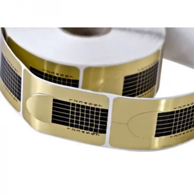 Produktbild von Profi Fingernagel Gold Modellierschablonen eckig  500 Stück