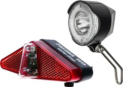 Produktbild von Fahrrad Beleuchtung SET vorn + hinten Büchel SECU LUX Scheinwerfer LED Rücklicht
