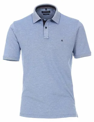 Produktbild von CASAMODA Herren Poloshirt Kurzarm Regular Stretch Piqué Hellblau S