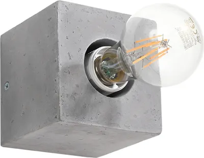 Produktbild von Wandleuchte ARIZ Beton 1xE27 15W Beton 10x10x10cm Sollux Lighting