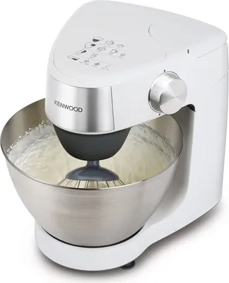 Produktbild von Kenwood Prospero Plus Küchenmaschine für Gebäck, 4.3L Kompaktschüssel, K-Schneebesen, Knethaken und Schneebesen, KHC29.J0WH, 1000W, White