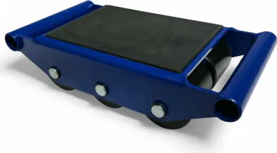 Produktbild von Panzerrollen 6t Transportrollen mit 6 Nylonrädern Auflagefläche 260x170 mm Transportfahrwerk Industrie für Maschinenumzug, Lager Werkstatt Schwerlast