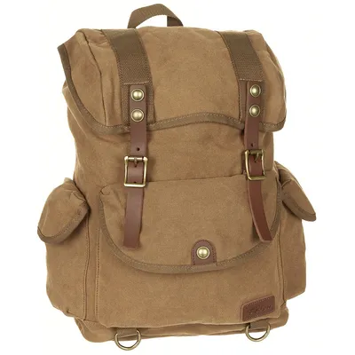 Produktbild von PureTrash Rucksack, Canvas, "PT", braun