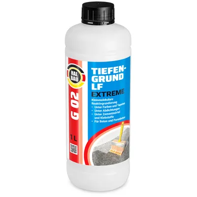 Obrázok produktu pre HALBAU G02 Hlboko penetrujúci reaktívny základný náter 1 L Silicifikačný rýchloschnúci základný náter