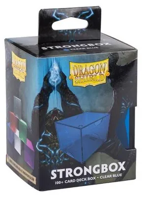 Zdjęcie produktu dla Pudełko na karty 100szt Dragon Shield STRONGBOX Clear NIEBIESKIE CCG