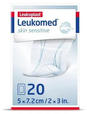 Immagine prodotto di Leukomed skin sensitive sterile 5x7,2 cm 20 pz