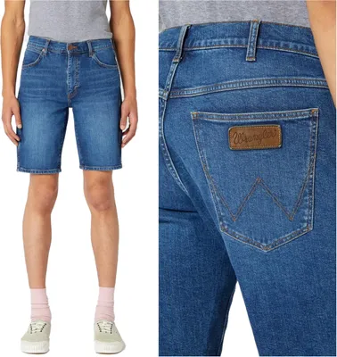 Produktbild von WRANGLER Herren, Shorts 5 POCKET SHORT, Regular fit, W38, Blau, kurze, hosen,