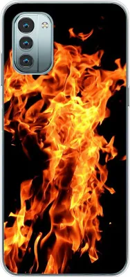 Produktbild von König Design Hülle kompatibel mit Nokia G11 Kunststoff Soft Handyhülle - Handy Case Feuer