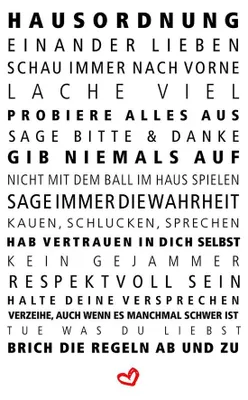 Produktbild von 20 Servietten Hausordnung 33x33cm