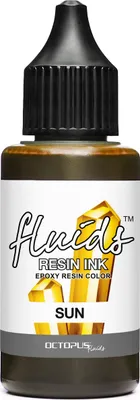 Immagine prodotto di Octopus Fluids Resin Ink SUN, inchiostro alcolico per resina epossidica e resina UV, giallo