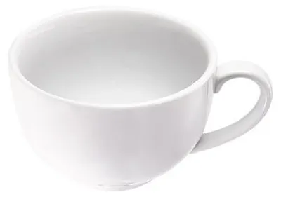 Produktbild von 6x Cappuccino-Obertasse, reinweißes Hotelporzellan, Serie Isabell, 260 ml