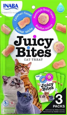 Zdjęcie produktu dla INABA Juicy Bites O smaku domowego bulionu i kalmara przysmak dla kota